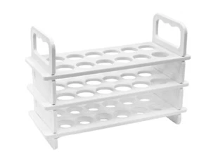 Eisco Labs Test Tube Rack - Holds 12 Tubes, 18mm Test Tubes - Polypropylene - Picture 1 of 1
