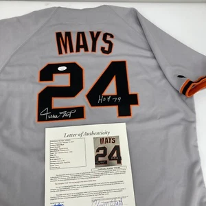 Willie Mays "Hall Of Fame 1979" Signed San Francisco Giants Russell Jersey JSA - Picture 1 of 10