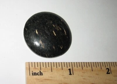 30mm POLISHED NATURAL AUTHENTIC NUUMMITE STONE CABOCHON GREENLAND ~ 10.8grams *A - Image 1 of 4
