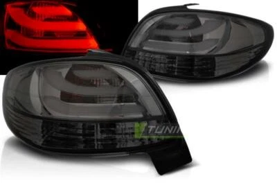 TUNING TEC Paire de feux arriere Peugeot 206 de 1998 a 2006 LED BAR fume