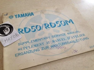 Yamaha RD50M RD50 Aditivo Manual De Taller 2L5 2E0 2L6 2E3 2L8 353 78 - Imagen 1 de 6