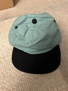 NEW A.P.C. Logo Embroidered Cotton Poplin Canvas Baseball Cap Green size 60 - Picture 1 of 4