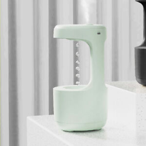 Bedroom Anti-Gravity Humidifier With Clock Water Drop Backflow Aroma Diffuser La
