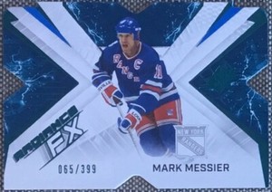 2022-23 SPx #RFX-4 Mark Messier BLUE RADIANCE FX #d /399 FREE SHIP / READ!