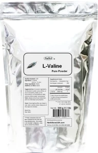 NuSci L-Valine Pure Pulver 500g (1,1lb) Valin BCAA Muskelaufbau  - Bild 1 von 3