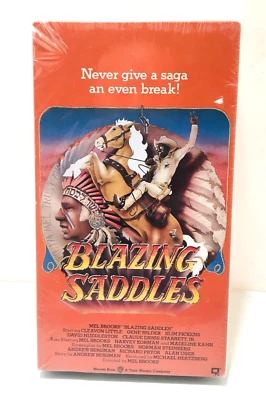 Blazing Saddles Warner Home Video Vhs Extremely Rare New Sealed Vintage 1991 - Image 1 of 4