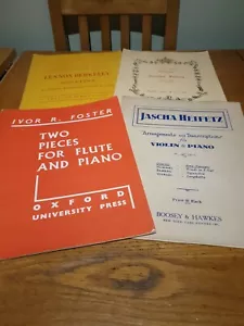 Libri spartiti per flauto/pianoforte/violino vintage - Foto 1 di 5