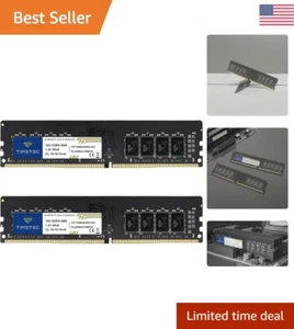 32GB DDR4 2666MHz PC4-21300 Non-ECC Unbuffered Dual Rank UDIMM RAM - 2x16GB - Picture 1 of 11