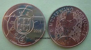 Portogallo 5 euro 2016 cultura modernismo moneta speciale euro coin moedas - Foto 1 di 1