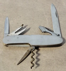 Knife Made In Solingen Germany Campers Multi Tool Stainless Steel Handles - Picture 1 of 6