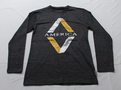 Camiseta básica manga larga Perry Ellis America para niño AR8 gris grande (14-16) Foto 1 de 4