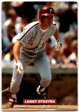 1990 Philadelphia Phillies Photocards Lenny Dykstra