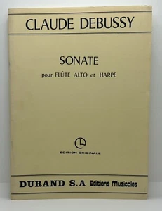 Claude Debussy Sonate for Flute / Harp Edition Originale Durand - Picture 1 of 6