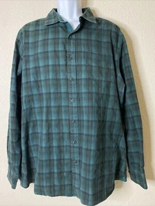 Camisa informal a cuadros verde Rock & Republic para hombre talla XL manga larga - Imagen 1 de 5