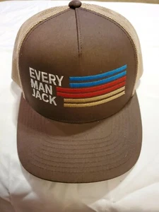 Gorra Every Man Jack Snapback Trucker Hat Dad The Classics Yupoong malla marrón - Imagen 1 de 4