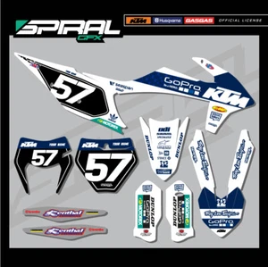 Custom MX Graphics Kit Factory PRO GO KTM SX SXF 125 250 350 450 2022 ALL YEARS - Picture 1 of 5