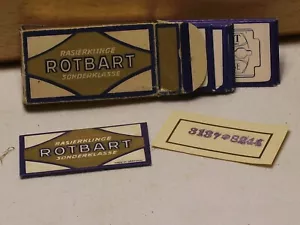 Originalpackung Rotbart Rasierklingen - Bild 1 von 1