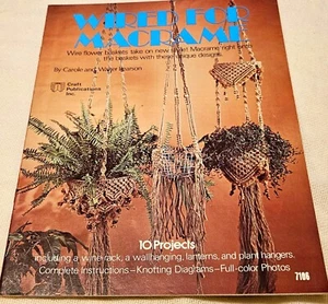 WIRED for MACRAME Patterns POT HANGER Lantern Hanger TABLE Wine RACK - Bild 1 von 7