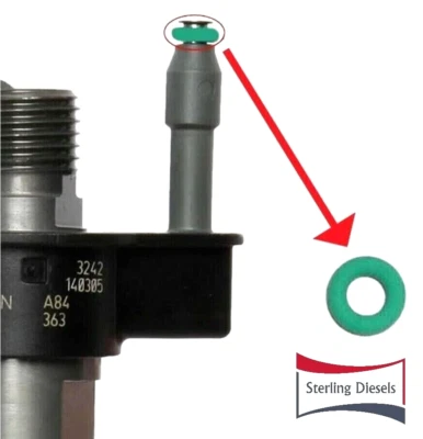 4 x Fuel Injector Leak-Off  Return Pipe Seals / O-ring for Piezo Injectors - Image 1 of 3