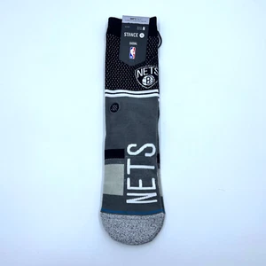 Stance New York Nets Shortcuts 2 Cotton Blend Casual Crew Socks Size Medium - Picture 1 of 6