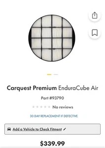 Carquest 93790 Part# Enduracube Air Filter - Bild 1 von 2