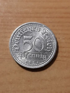 Deutschland Weimarer Republik 50 Pfennige 1921 E - Bild 1 von 6