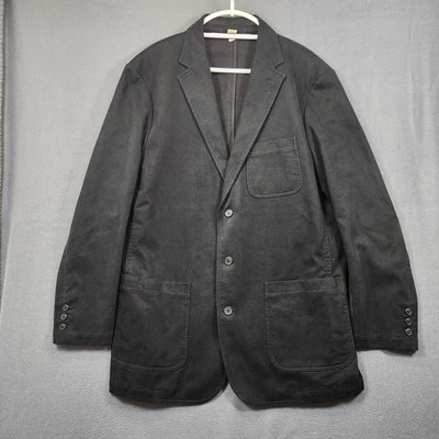 The Territory Ahead Mens Jacket 42R Black Corduroy Fine Wale Blazer Sport Coat - Image 1 of 4