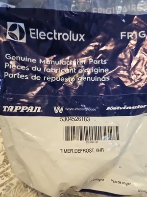 Electrolux/Frigidaire Timer Defrost 6HR, Part #5304526183 - Image 1 of 2