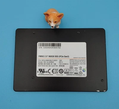 MZ-QLW9600 SAMSUNG PM963 960GB PCIE GEN3 NVME 2.5" SSD MZQLW960HMJP-00003 - Image 1 of 3