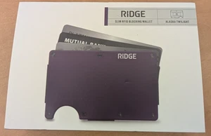 Cartera Ridge Slim Bloqueo RFID Alaska Crepúsculo (Púrpura) Nueva Limitada - Imagen 1 de 2