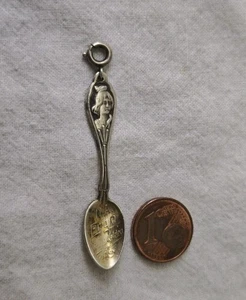 Werbelöffel Anhänger Silber H. A. Erbe Besteckfabrik Schmalkalden Werbung SELTEN - Bild 1 von 13