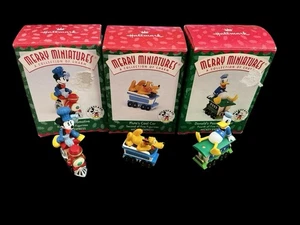 Juego de 3 figuras coleccionables de colección Hallmark Disney Mickey Express Train 1998 - Imagen 1 de 1