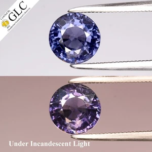 💎 GLC CERTIFIED 1.48ct Round Natural Color Change Spinel - Tanzania Gemstone - Picture 1 of 7