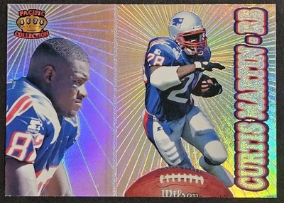 1995 Pacific Prisms #195 Curtis Martin Rookie RC New England Patriots HOF - Image 1 of 2