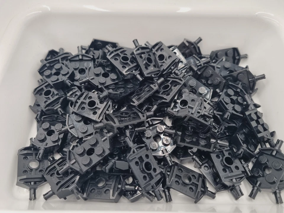 LEGO Achse Achsen schwarz 50 Stück  2x2 Platte wheels holder  6157 11002 - Bild 1 von 1