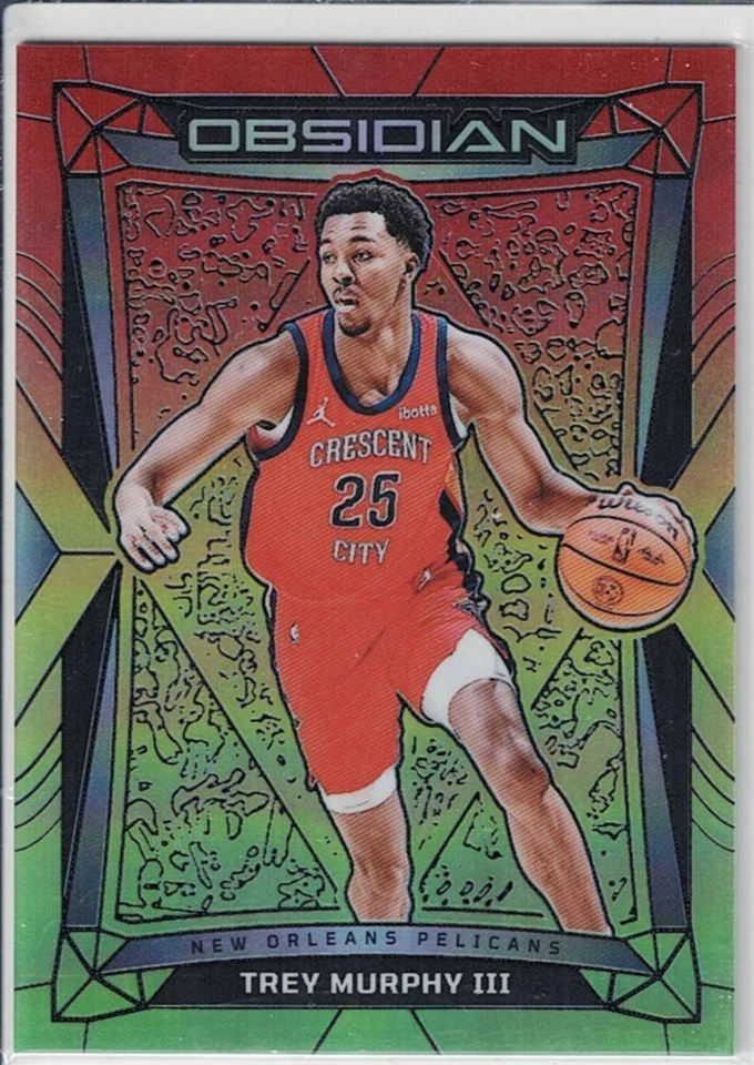 2023-24 Panini Obsidian Trey Murphy II Reggae Flood Electric Etch /75 Pelicans - Image 1 of 2