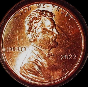 2022 - P  Lincoln Shield Cent # 7 “Spike Head” error - Picture 1 of 3