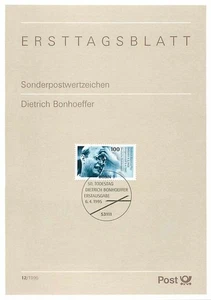 Ersttagsblatt 1995 - 50. Todestag Dietrich Bonhoeffer - Bild 1 von 1