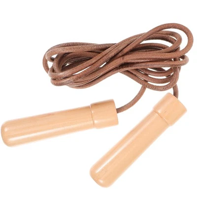 Holzgriff-Springseil, das Springseil-Sportunterrichtsausrüstung trainiert - Bild 1 von 4