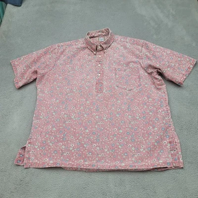 Reyn Spooner Shirt Mens XL Pink Blue Floral Hawaiian Button Up Camp *Read - Image 1 of 4