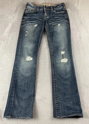 Western Glove Works 1921 womens blue denim straight leg jeans size 28 - Image 1 of 4