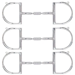 90TO Myler Dee Without Hooks Comfort Horse Snaffle W/ Wide Barrel - Picture 1 of 5