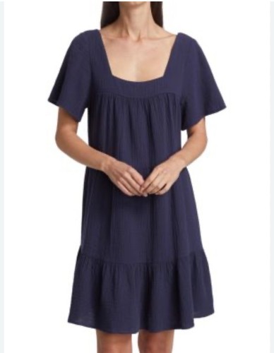 VALENTINO Rails Valentina Mini Abito Squareneck Donna Grande Nero Pull Over @F6