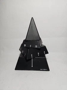 Reloj Escritorio Móvil Pirámide de Tiempo 4D Negro 4"x6" Probado Funciona - Imagen 1 de 4