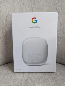 Google Nest Wi-Fi Pro 6E Tri-Band Router - Snow GA03030-US G6ZUC Open Box - Bild 1 von 3