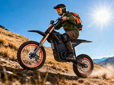 Electric Dirt Bike Peak 3000W 48V 21AH Bicycle 35MPH motorcycles for Teens Adult - Image 1 of 4