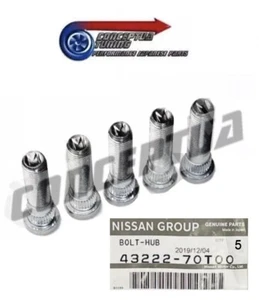 5 X Authentique Roue Arrière Clous Hub Set - pour Nissan Qashqai J10 2007 - 2013 - Picture 1 of 3
