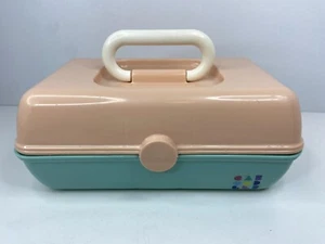 Vintage Caboodles Makeup Case. Pink / Teal. - Picture 1 of 10