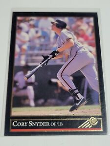 CORY SNYDER 1992 Leaf Black GOLD Insert #188.  GIANTS