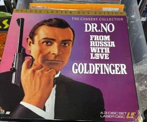 JAMES BOND - DR.NO , FROM RUSSIA WITH LOVE, GOLDFINGER - LASERDISC BOX SET LD - Imagen 1 de 3